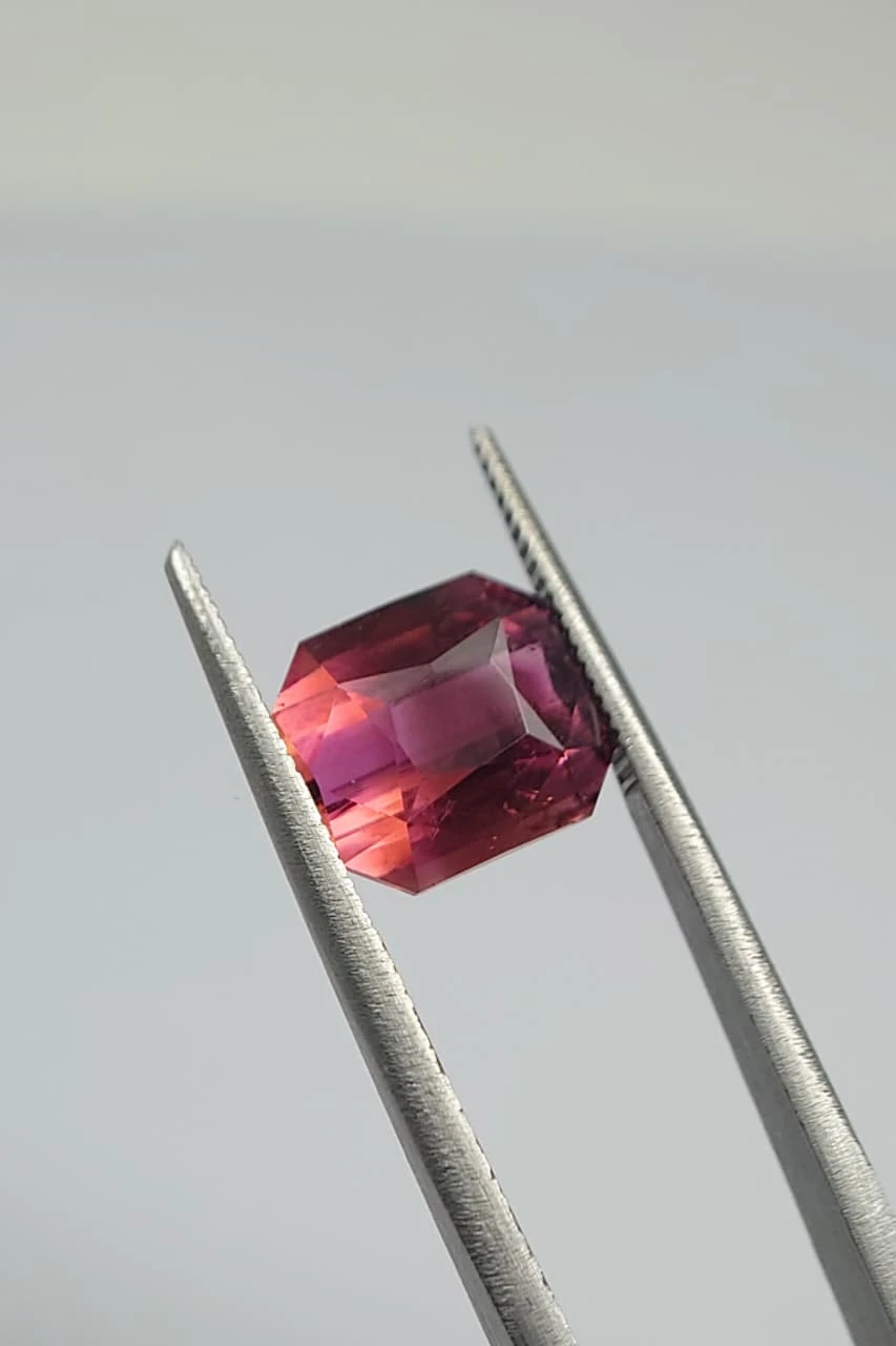 4.45ct Pink Tourmaline Emerald Cut Loose Gemstone From Nigeria — view 3